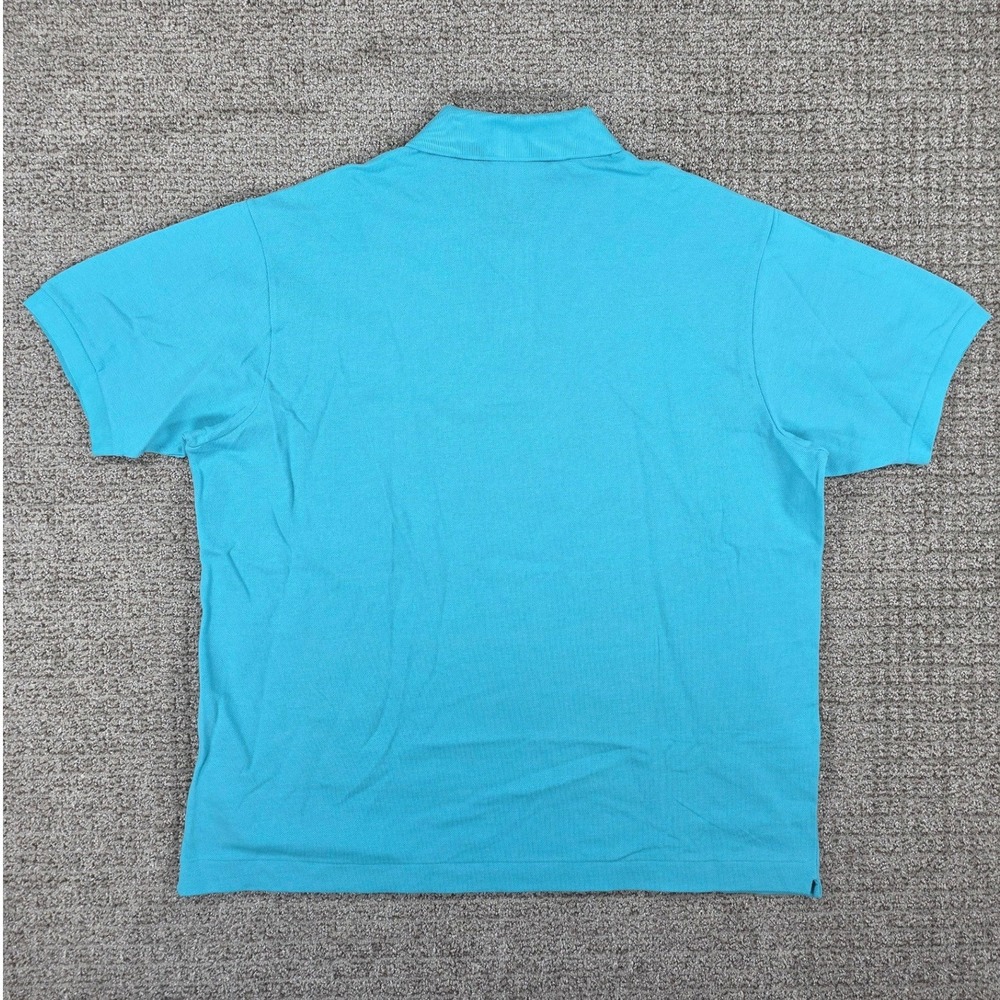Lacoste Classic Fit Polo Shirt Mens Size 7 XXL Blue Short Sleeve Pique Cotton - Picture 5 of 7